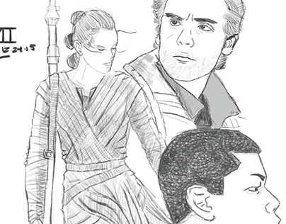 Star Wars the Force Awakens Sketches