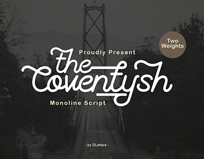 The Coventysh - Monoline Script Font