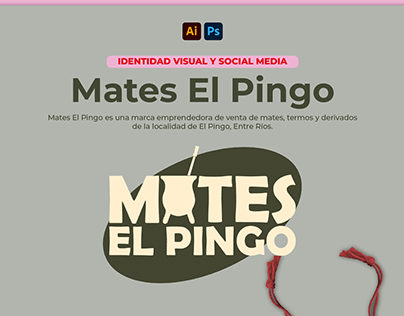 Identidad visual y social media "Mates El Pingo"