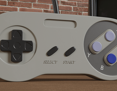 Nintendo Controller - 3D Product Visualization.