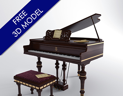 Free 3D model -Stainway & Sons Piano