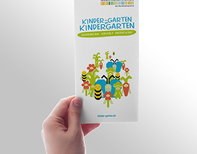 Flyer with Illustration - kinder-garten.de