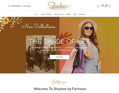 Fashion style eCommerce website markup