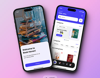 Books E-Commerce Mobile UI Design