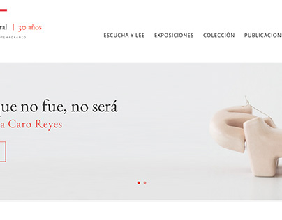Website y RRSS Galería Gabriela Mistral