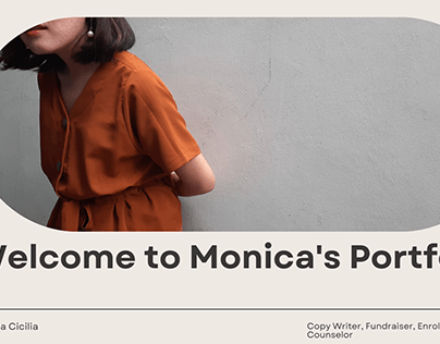 Welcome to Monica's Portfolio
