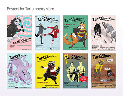 Tartu poetry slam posters