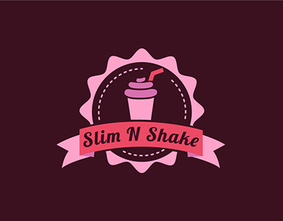 Slim N Shake Branding Logo