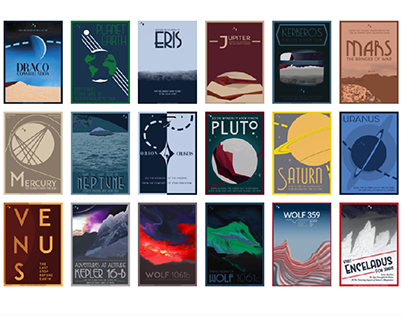 Space Travel Posters