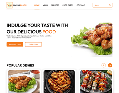 Food App Web Design