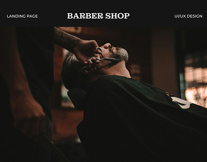 LANDING PAGE FOR A BARBER SHOP