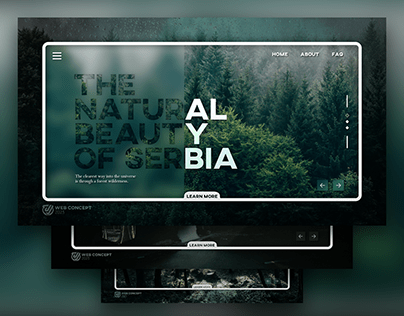 Webconcept "The natural beauty of Serbia"