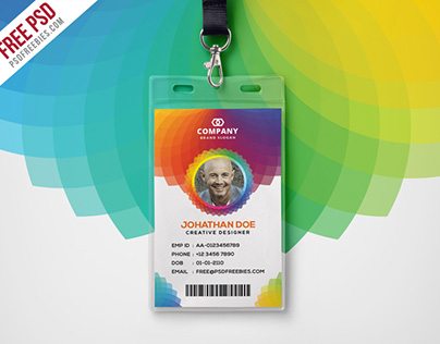 Free PSD : Corporate Branding Identity Card PSD