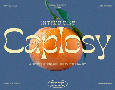 Caplosy - Psychedelic Font | Free Download
