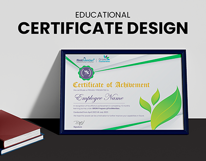 Educational Certificate Design