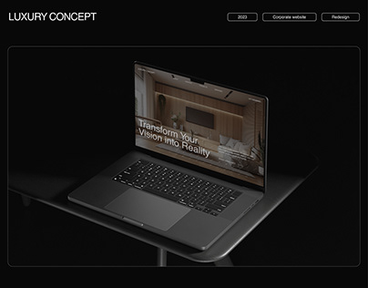 Web-Design/Interior design agency/ Luxury Concept