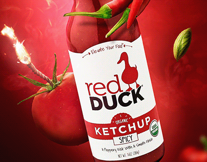 Red Duck Spicy Ketchup | Creative Retouch