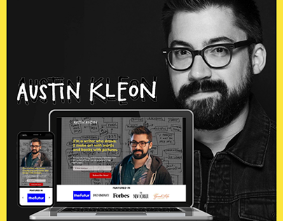 Landing Page Design Concept for Austin Kleon