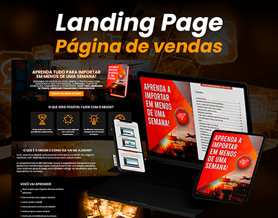 Landing Page - Ebook Importação