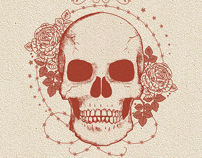 SKULL AND ROSE