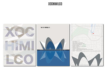 Modern Poster Series Xochimilco