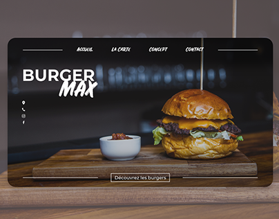 UI/UX Design - Burger Max