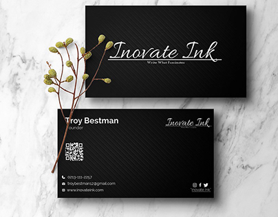 Brand identity design for "Inovate Ink"