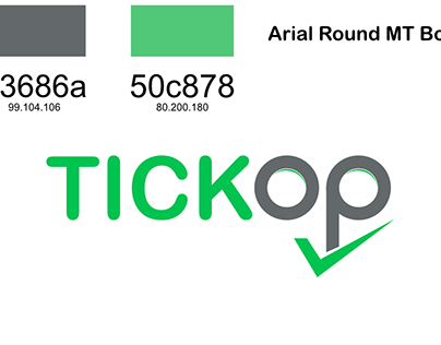 Logo Design for Tickop.com A Web Site Coming Soon