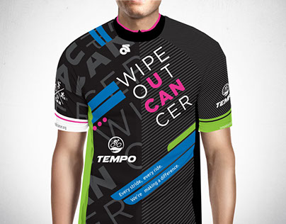Tempo Bicycles Wipeout Cancer Cycling Jersey