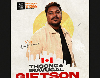 Giftson Durai - Thoonga Iravugal Meetings Poster