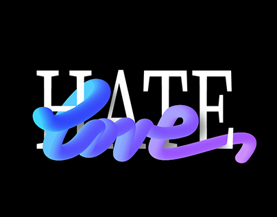 Digital illustration Love|Hate