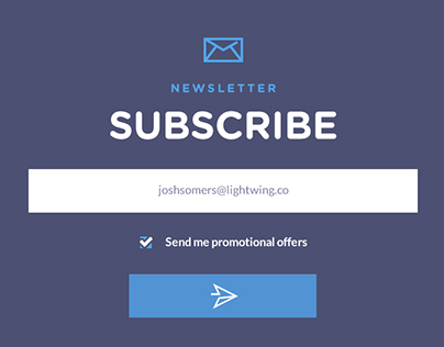 Newsletter Subscribe UI