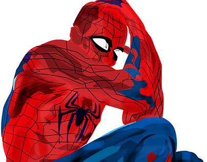 Lazy Spider Man Character Design