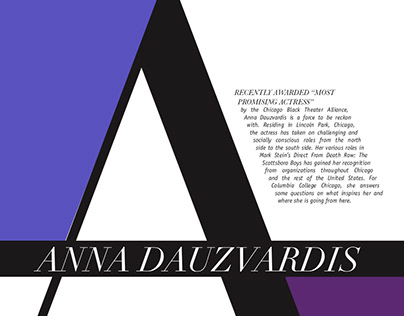 Anna Dauzvardis Magazine Spread