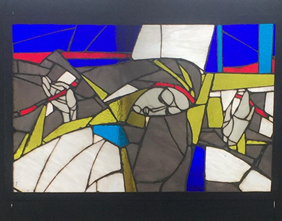 Stain glass "The pray"