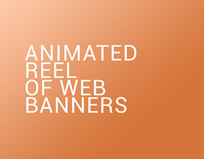 Animated reel of web banners
