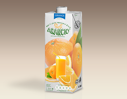 Orange Juice Bottle Tetra Brik Mockup