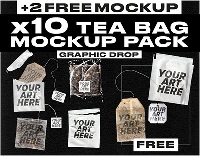TEA BAG MOCKUP PACK (FREE)
