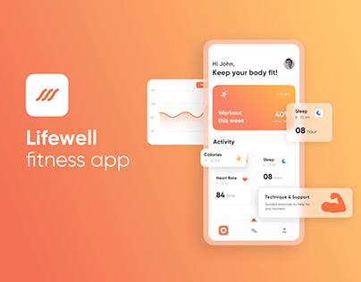 Lifewell - Fitness App UI Design