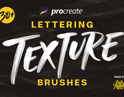 Lettering Texture Brushes