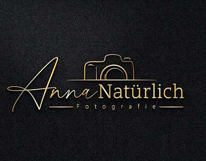 Anna naturlich Fotografie signature logo design