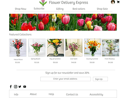 Flower Delivery Expressive Web Design