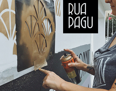 Mural Art & Visual Id for 'Rua Pagu'