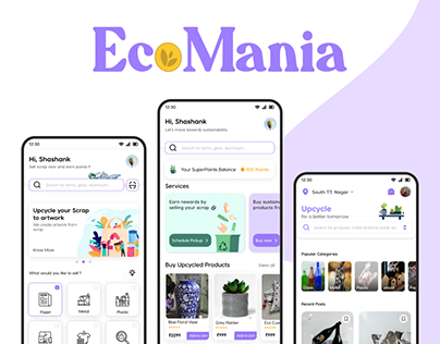 Project thumbnail - EcoMania Mobile App (UI/UX)