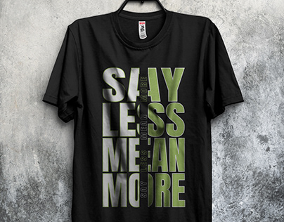 Simple Typography T-shirt Design