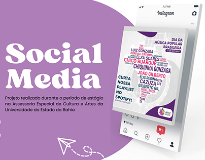 Social Media | Assessoria Especial de Cultura e Artes