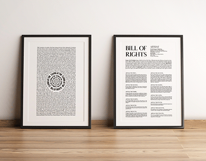 The Bill of Rights Typography