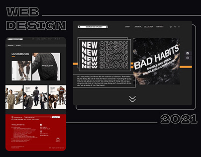 BAD HABITS - Fashion Brand Web Design
