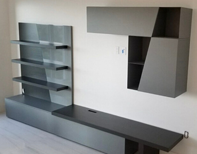 Custom Wall Unit manufactured in Italy