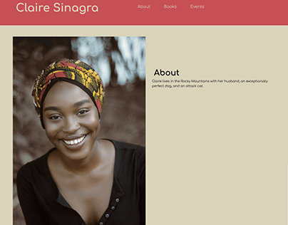 Claire Sinagra Responsive Web Page